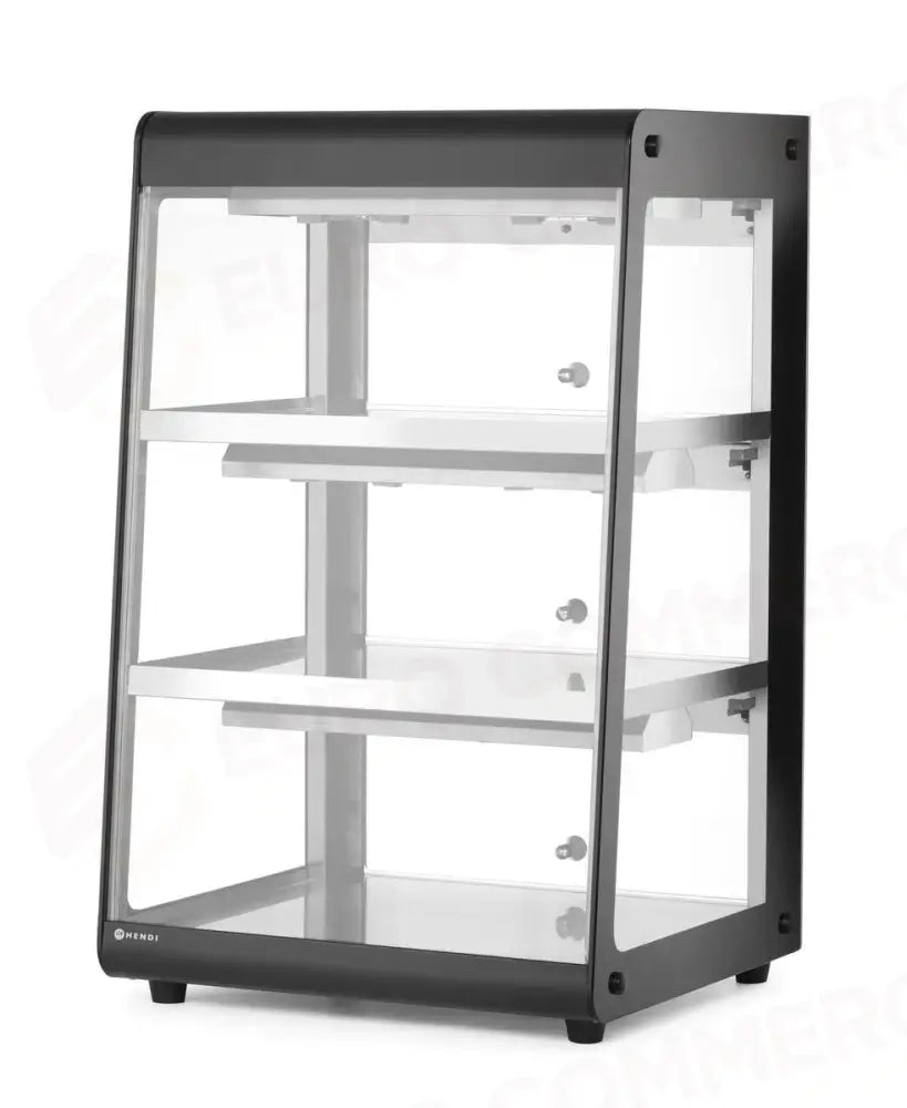 VETRINETTA DA BANCO RISCALDATA NERO 220-240V/500W 472X447X(H)775MM - HENDI
