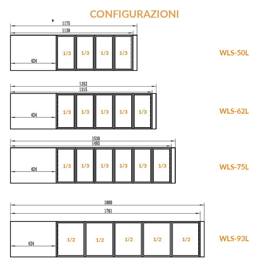 VETRINA SUSHI - WLS-62L - ATOSA