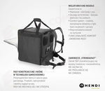 ZAINO PER LA CONSEGNA DI ALIMENTI ISOLATO HENDI 75,2L NERO 410X410X(H)480MM - 709801
