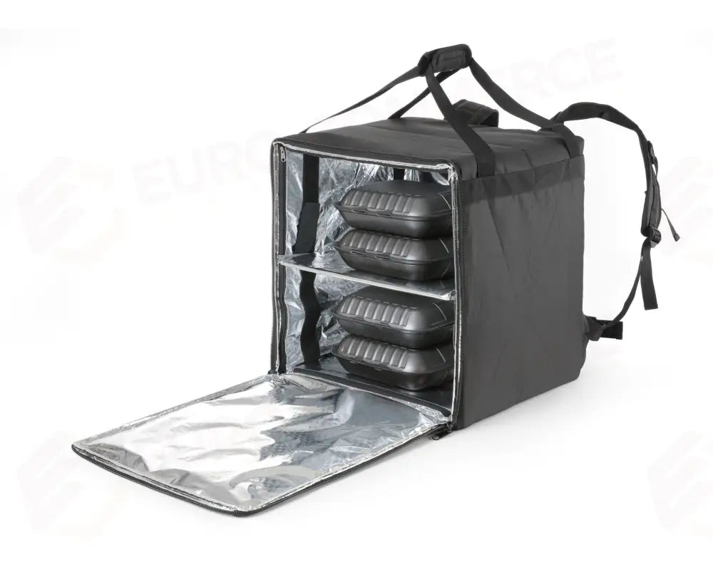 ZAINO PER LA CONSEGNA DI ALIMENTI ISOLATO HENDI 75,2L NERO 410X410X(H)480MM - 709801